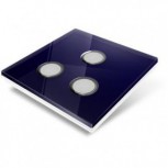 Plaque de recouvrement pour interrupteur Edisio - crystal Bleu Nuit