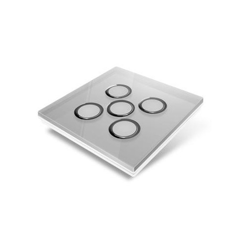 Grey crystal cover plate