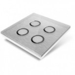 Switchplate for Edisio - grey crystal