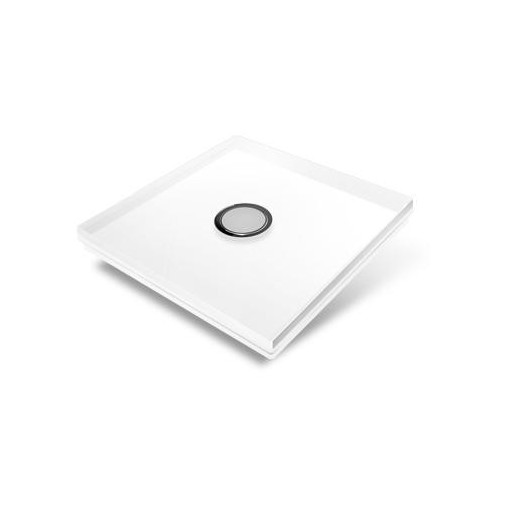 Plaque de recouvrement pour interrupteur Edisio - crystal blanc