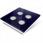 Switchplate for Edisio - midnight blue crystal