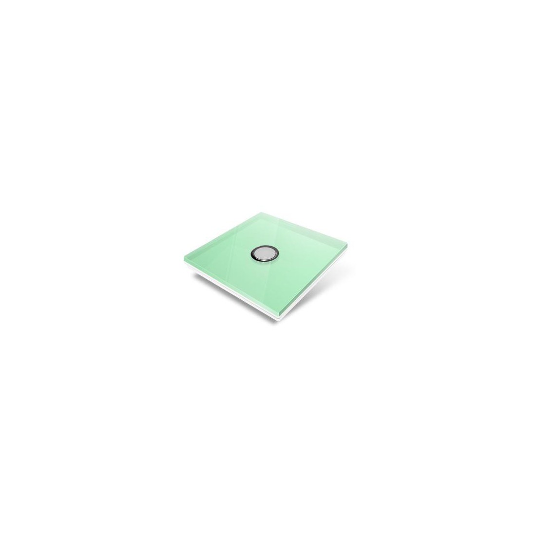 Plaque de recouvrement pour interrupteur Edisio - crystal Vert