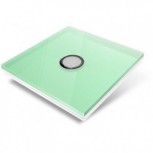 Plaque de recouvrement pour interrupteur Edisio - crystal Vert