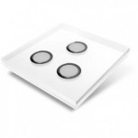 Switchplate for Edisio - white crystal