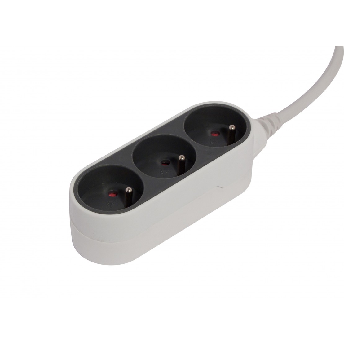 Classic power strip 3 x 16 A - 1.5 m - no switch - dark grey (FR)