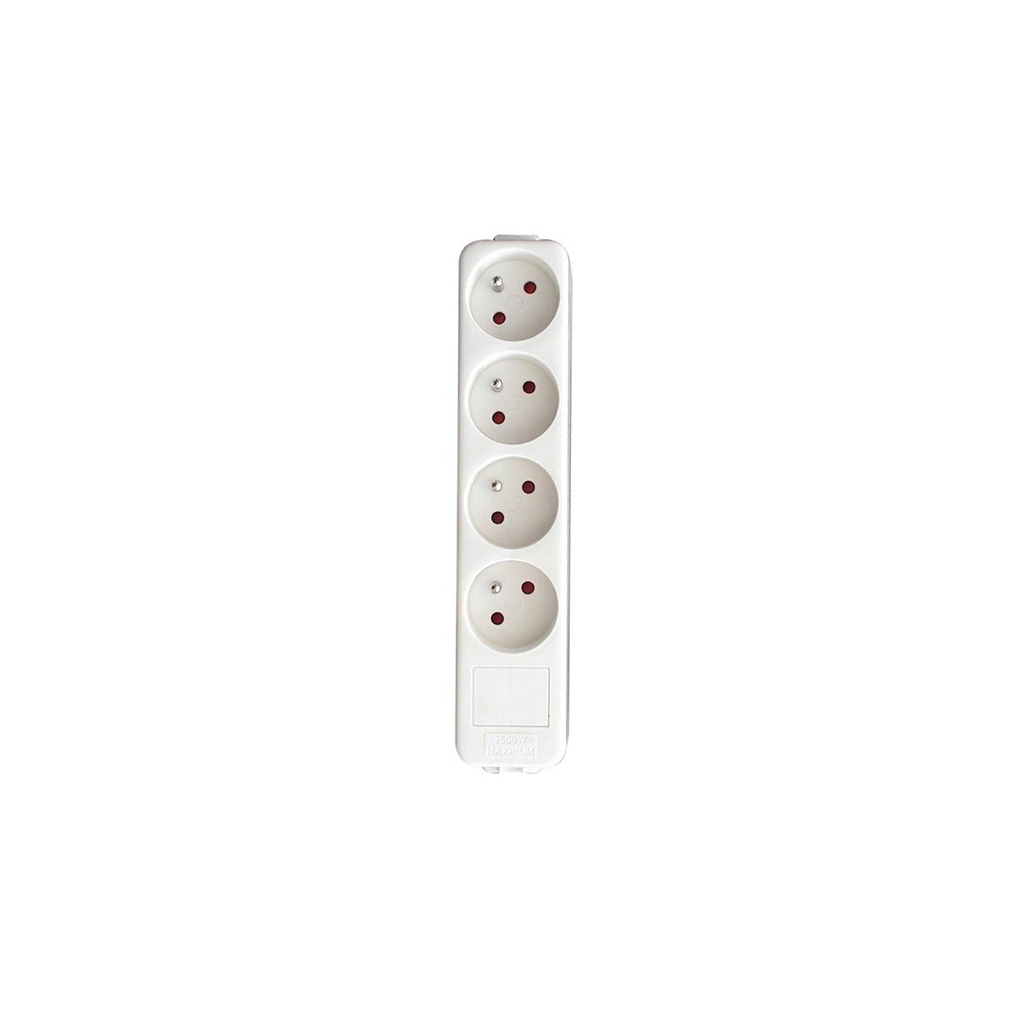 Power strip without cable - White