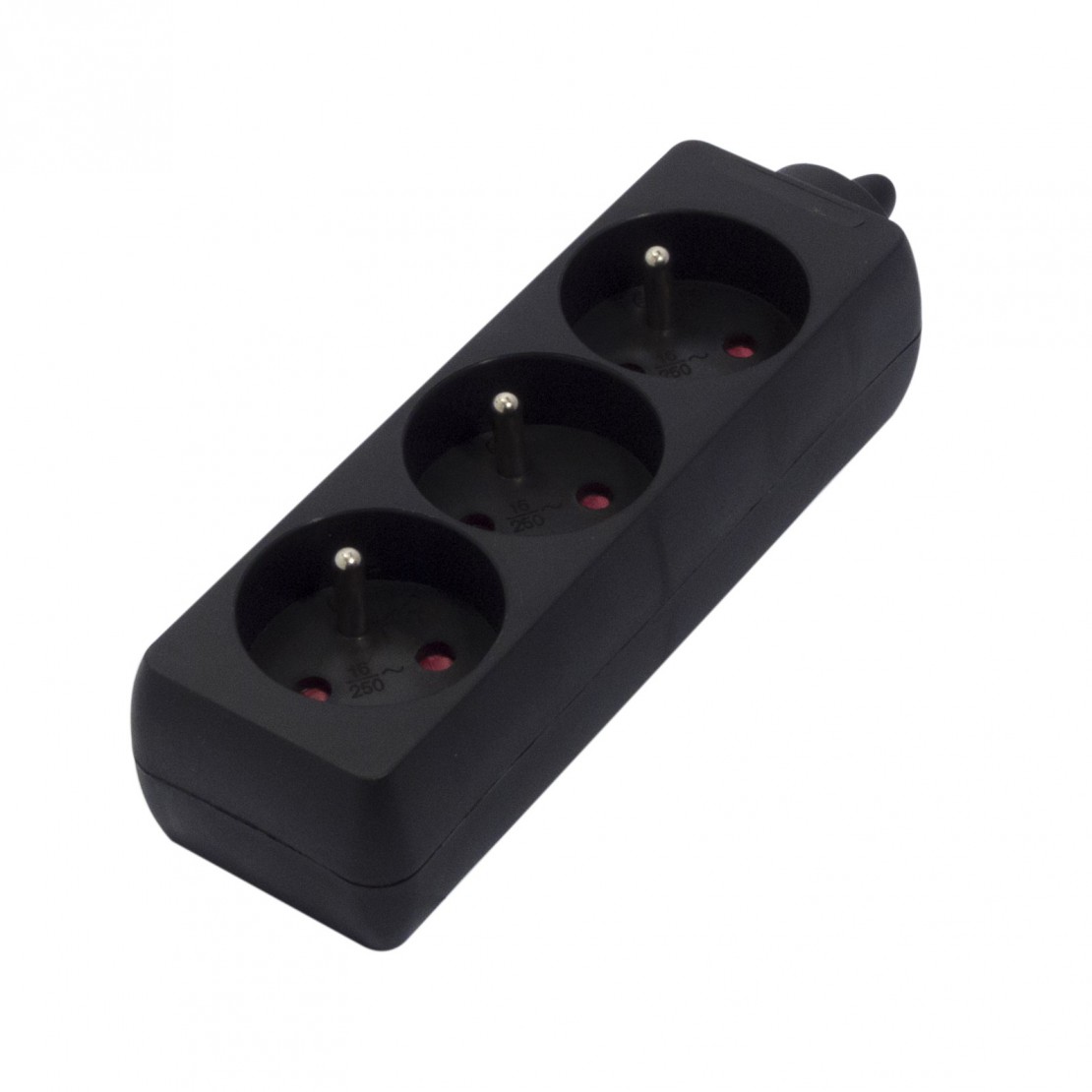 Power strip without cable 3 x 16 A - Black