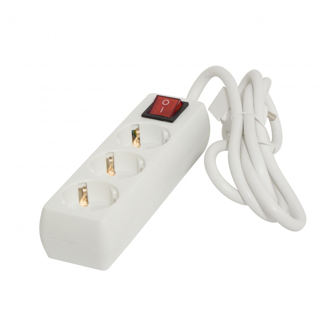 Power strip 3 x 16 A with switch - 1.5 m - White