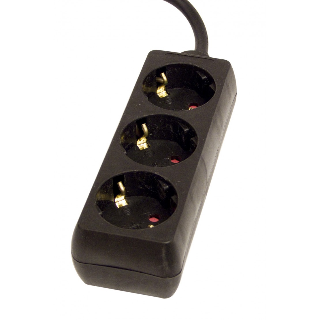 Chacon Multiprise Bureau Noir - 3 X 16A + 2 X USB