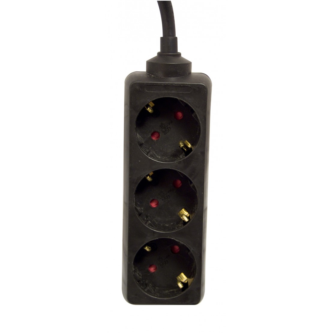 TME NV58-3L: Bloc multiprise 5 prises, 2 x USB, noir, 3 m chez reichelt  elektronik