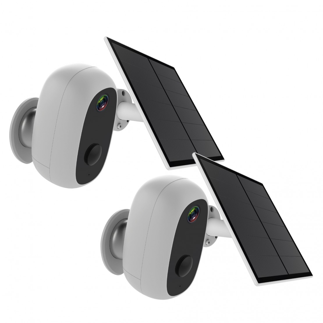 2 X Wireless outdoor WiFi camera with solar panel