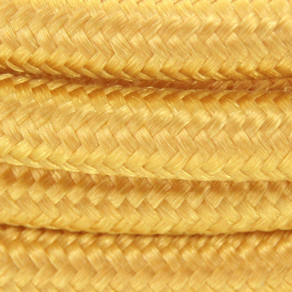 Fabric Cord Gold - twisted, solid - Kynda Light