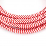 Cables textil con interruptorEHO3VVH2-FE 2 x 0,75mm2 2 m Rojo Blanco