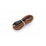 Cables textil con interruptorEHO3VVH2-FE 2 x 0,75mm2 2 m Marron