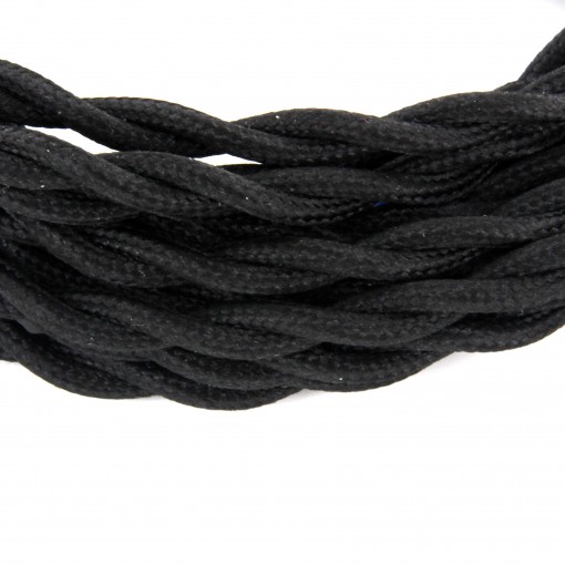 Twisted kabel - 3 m -zwart