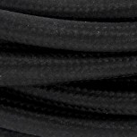 Cables textil HO3VV-FE 2 x 0,75mm2 5 m Negro 