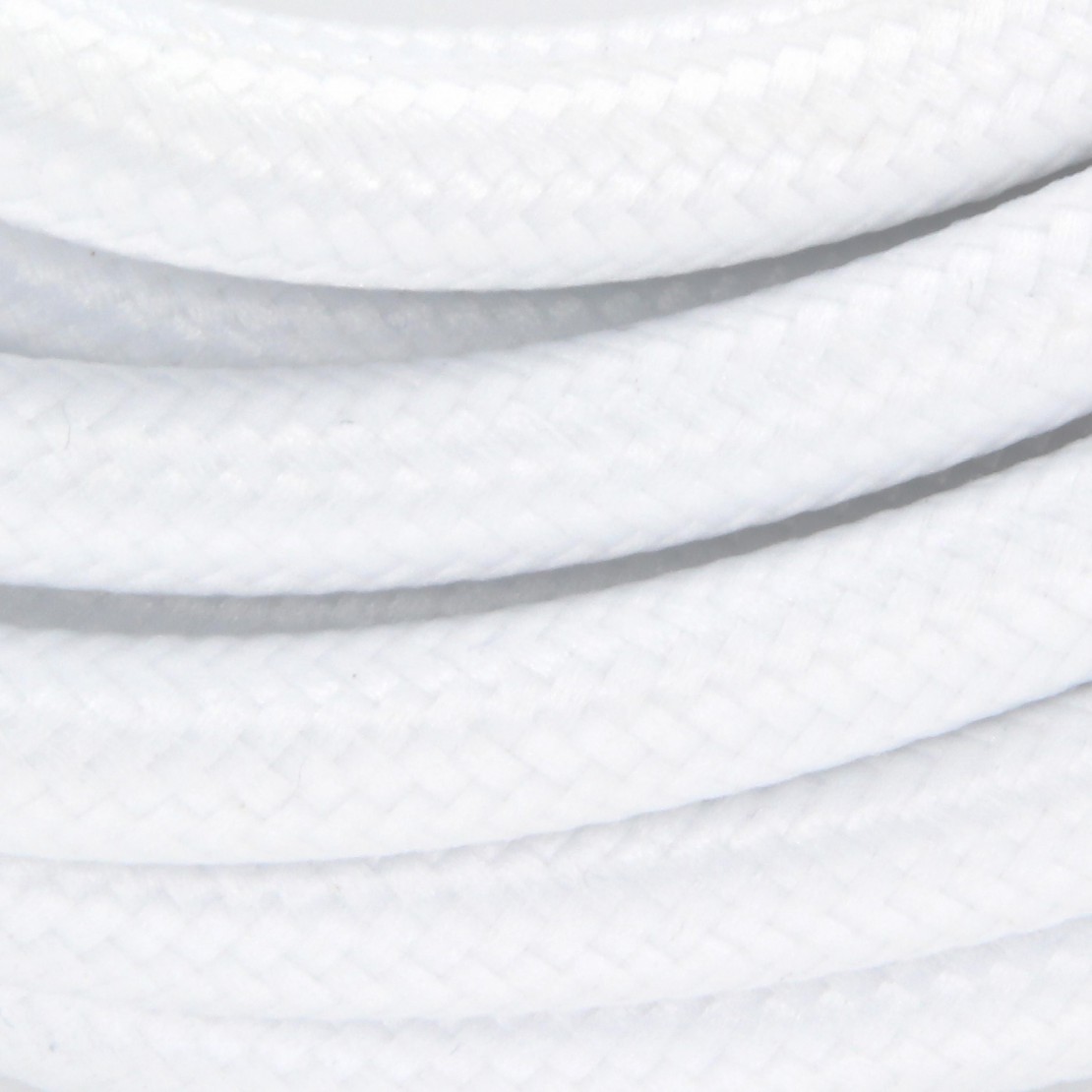 Cables textil HO3VV-FE 2 x 0,75mm2 3 m Blanco 