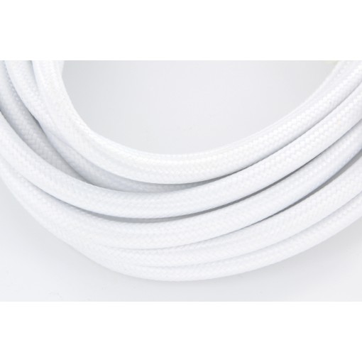     Câble HO3VV-F  2 x 0,75mm2 - 3 m - textile blanc  