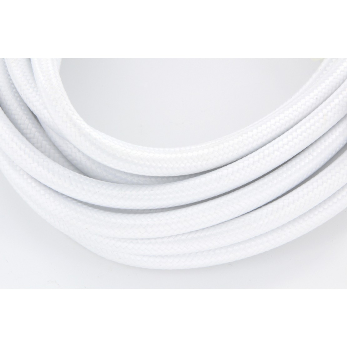 Sol Kit 3m Blanc câble Rond soie Blanc RM01 :: Krealo