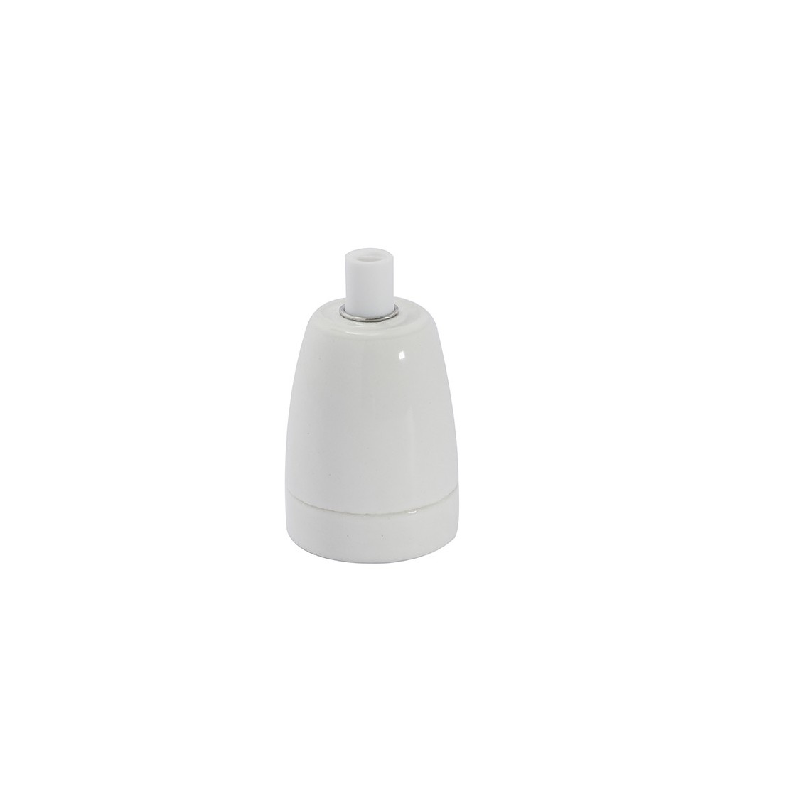 Ceramic lamp holder - White