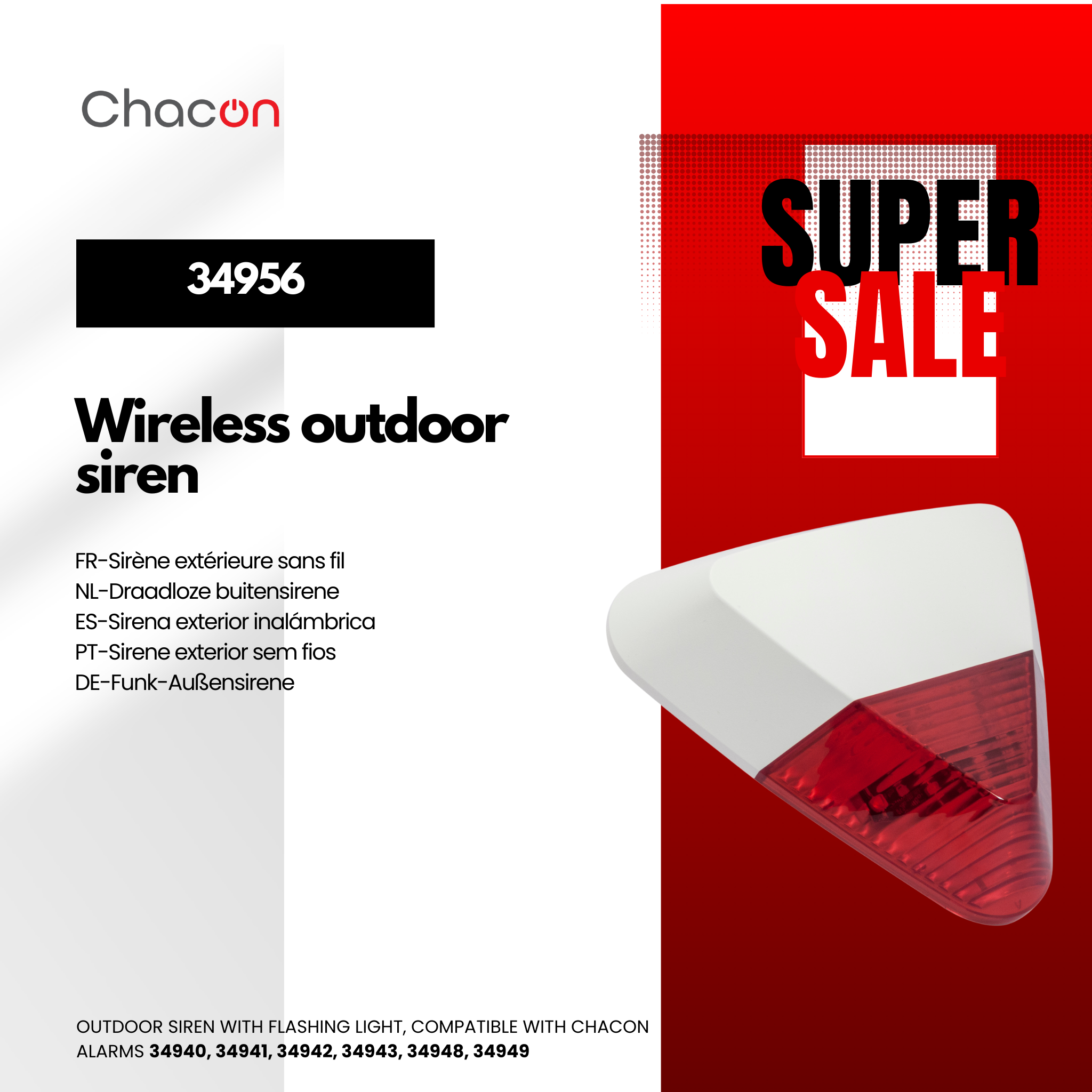 Outdoor wireless siren