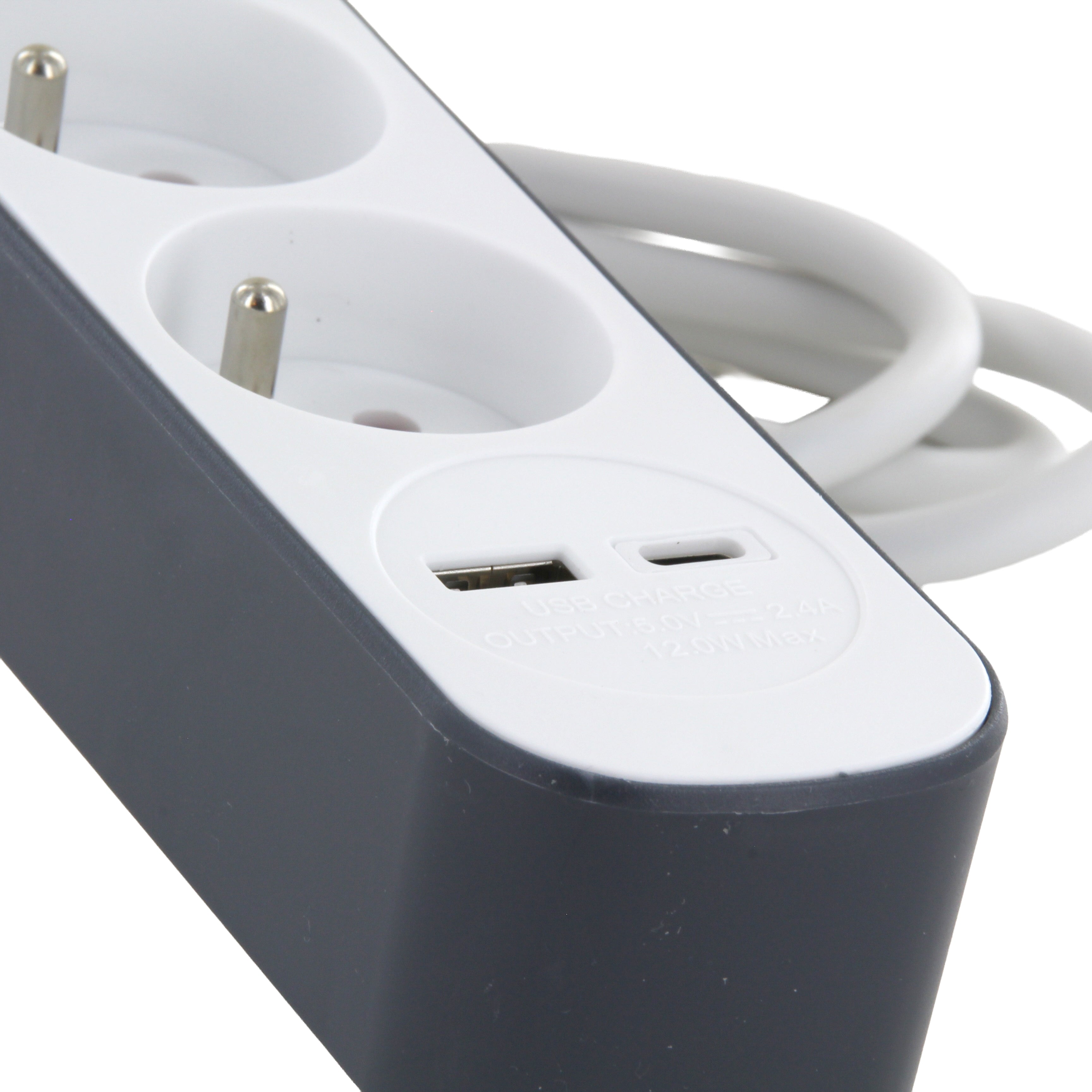 Base múltiple + USB - 1,5 m