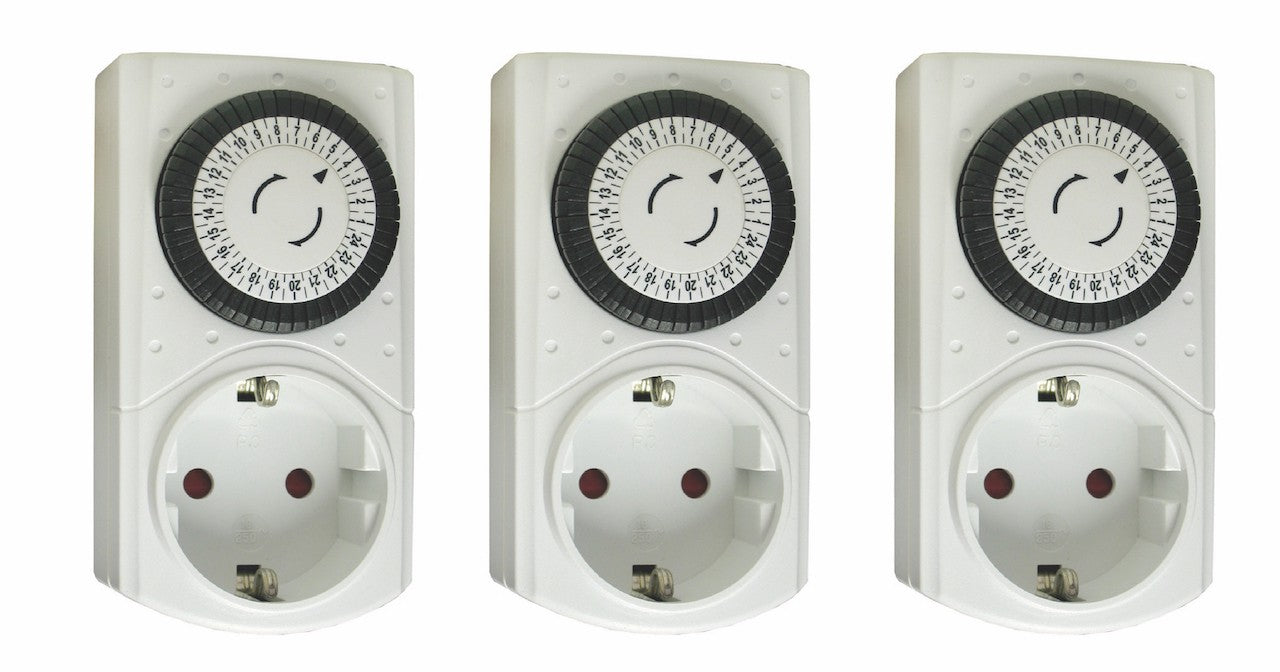 Set of 3 mechanical timers - SCH socket