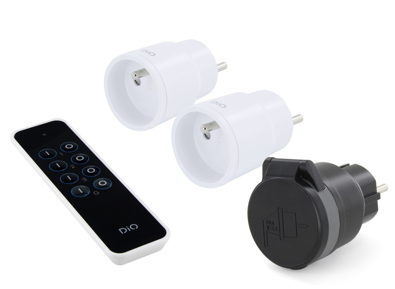 Set Prese Radio Telecomandate SEC24 3+1 – 3680W, Interni, Programmabili, Bianco – Accendi Luci E Dispositivi Da Divano