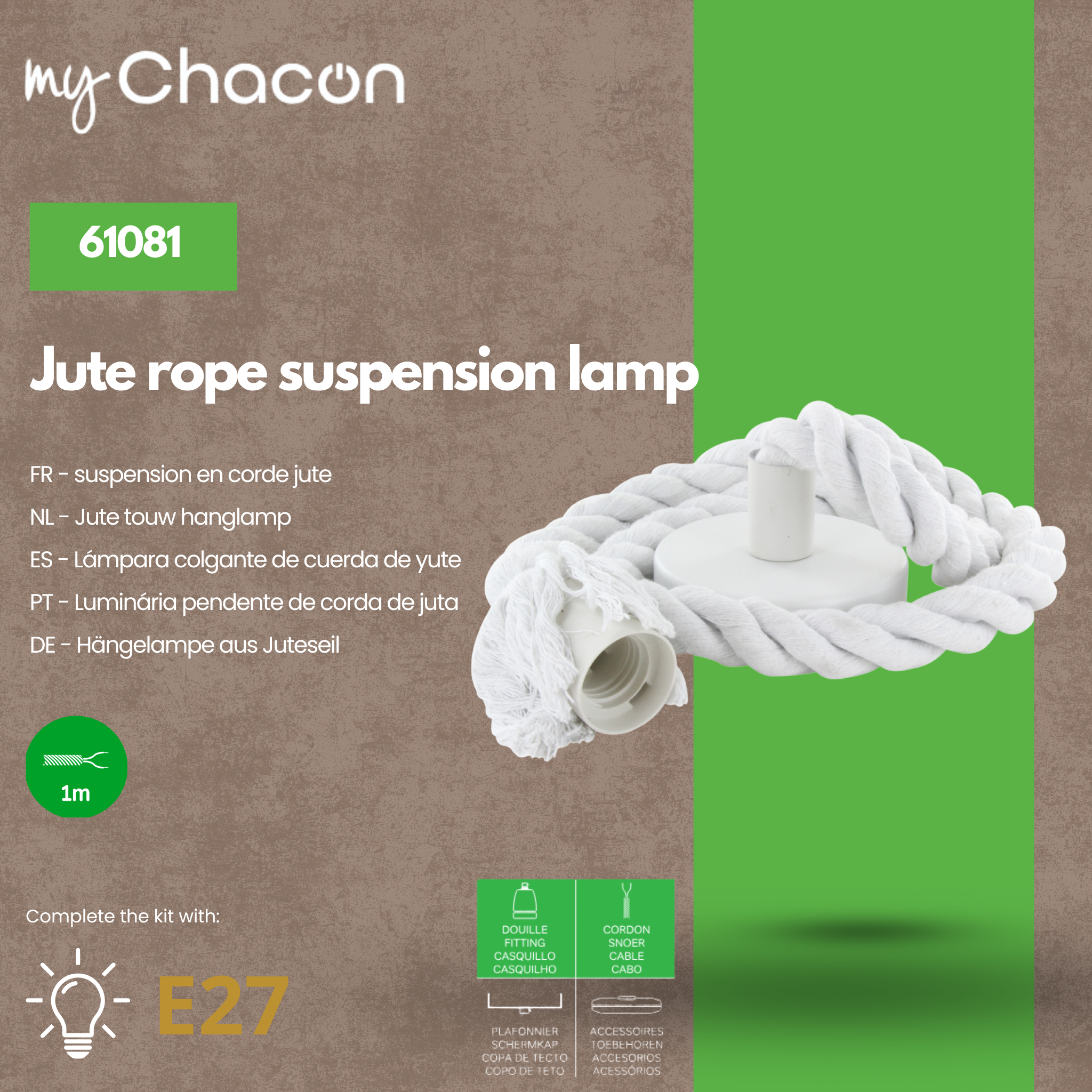 Rope suspension kit - white