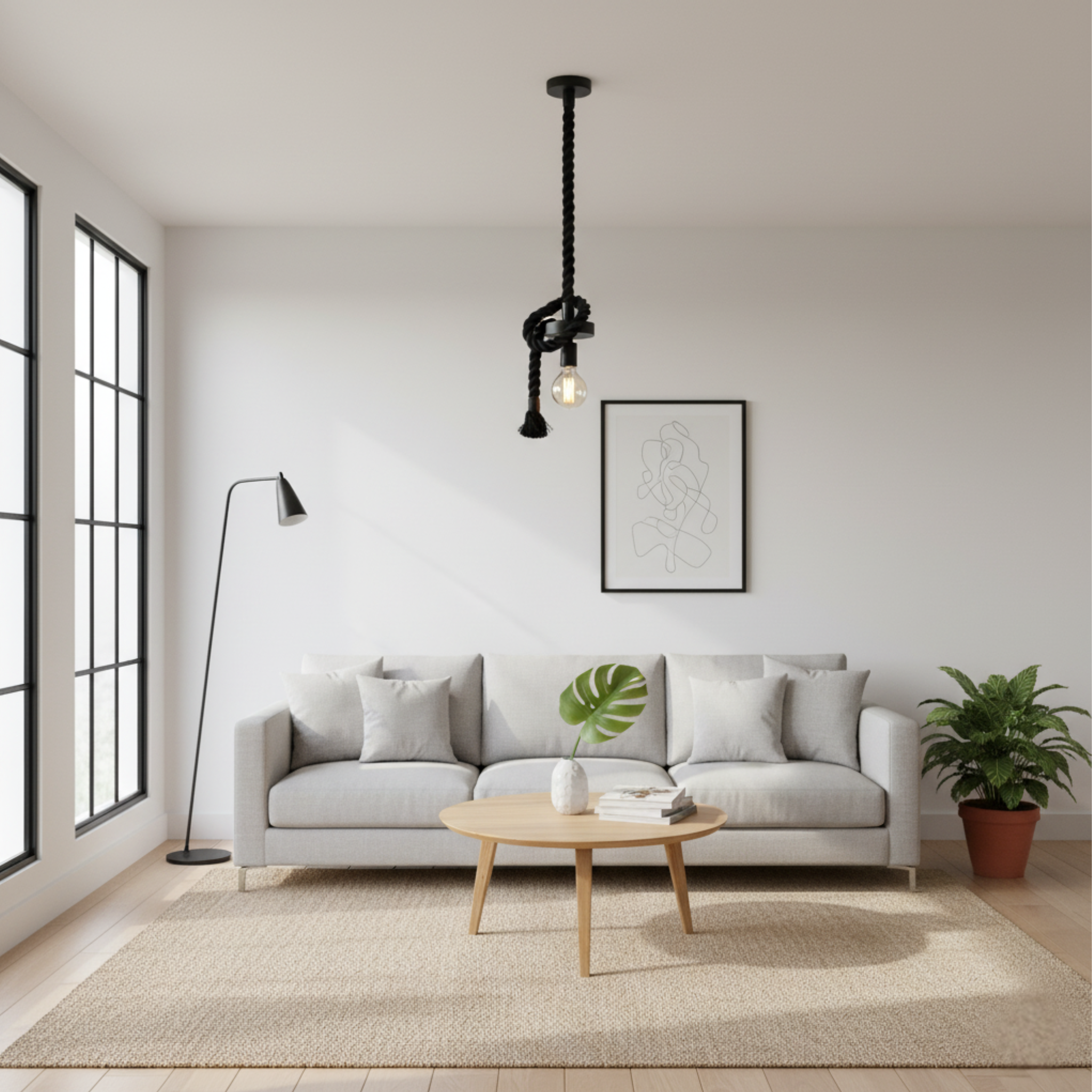 Kit di sospensione a corda - Nero