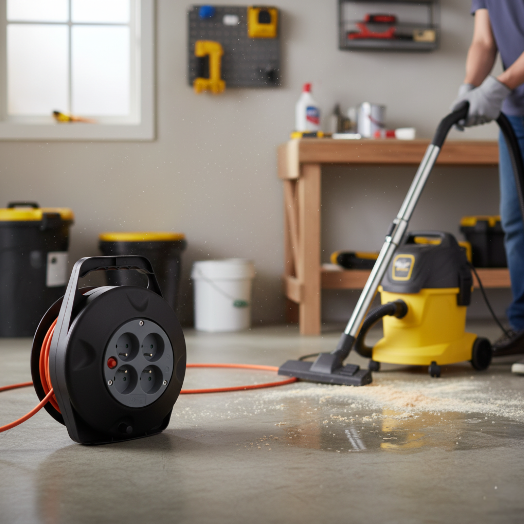 Home reel, 4 sockets, 10 m