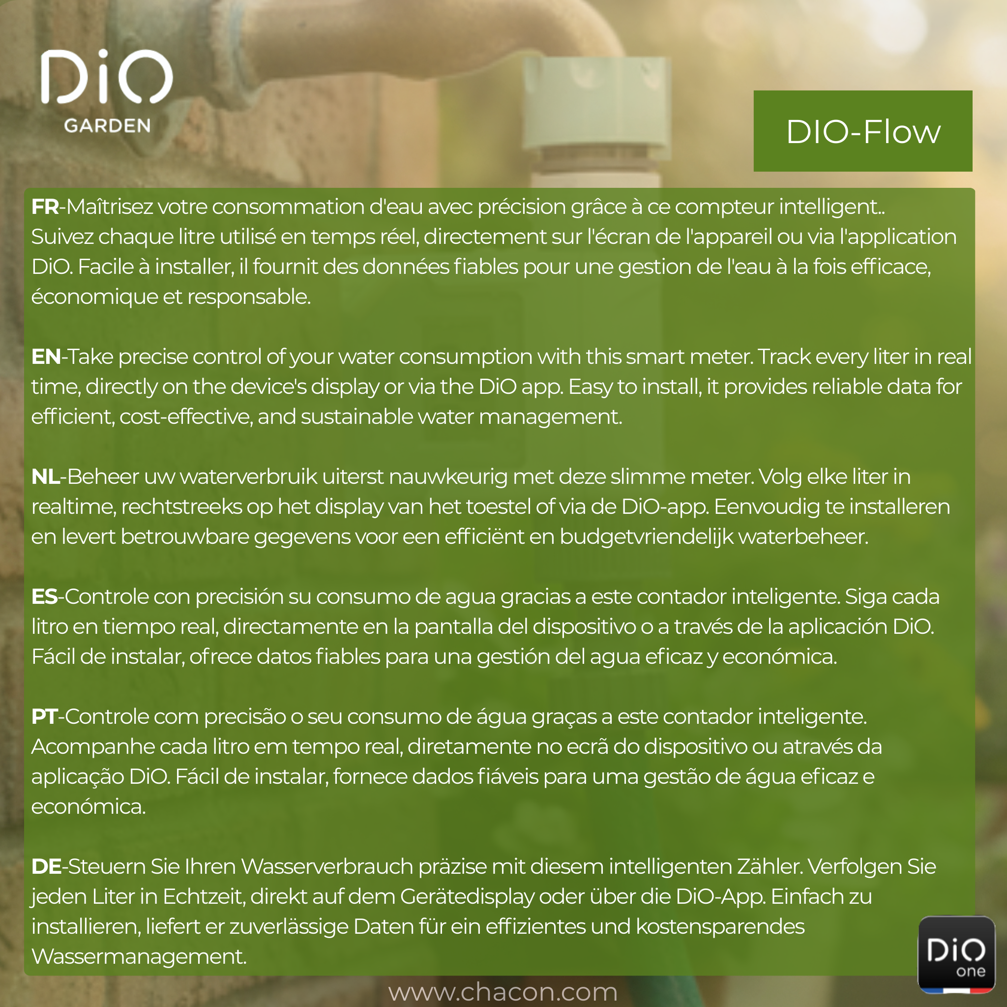 Connected flow meter