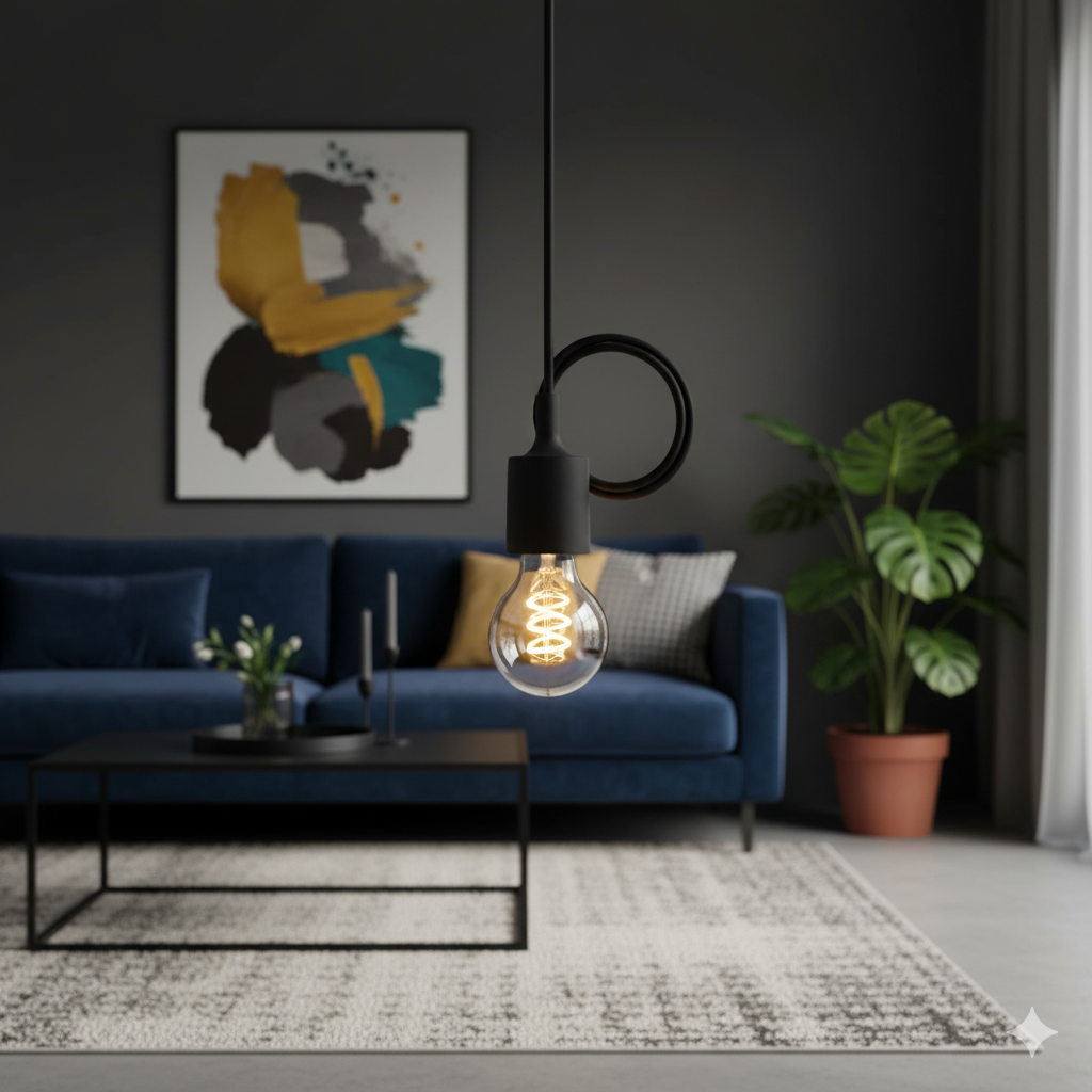 Kit di luci a sospensione in silicone - nero