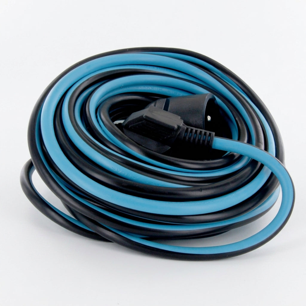 Extension cable - black / blue - 20m
