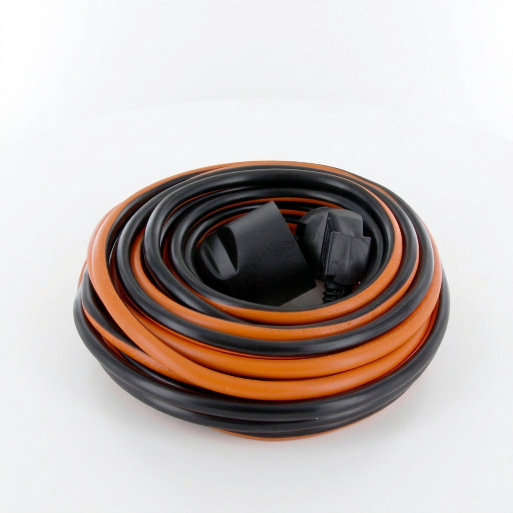 Extension cable - black / orange - 20m
